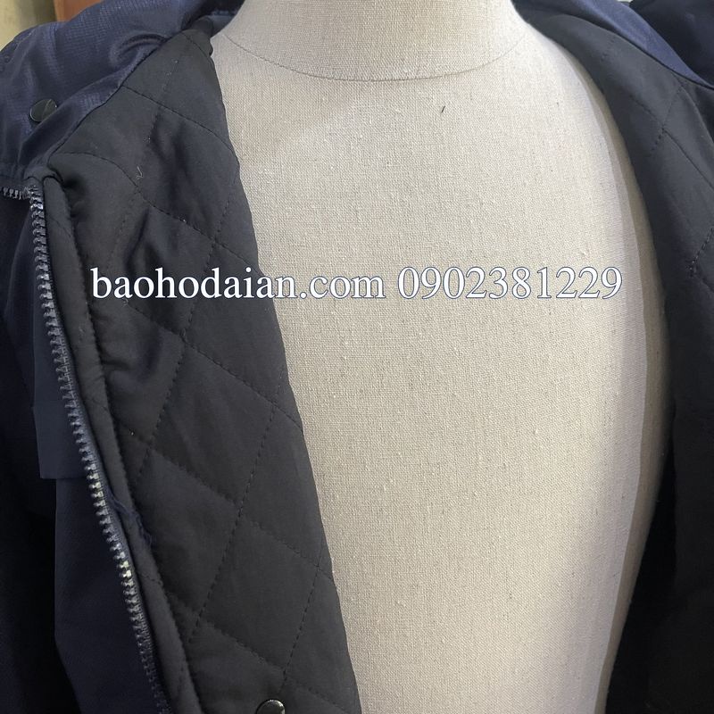 Áo khoác bảo vệ lót trần bông thêu chữ SECURITY