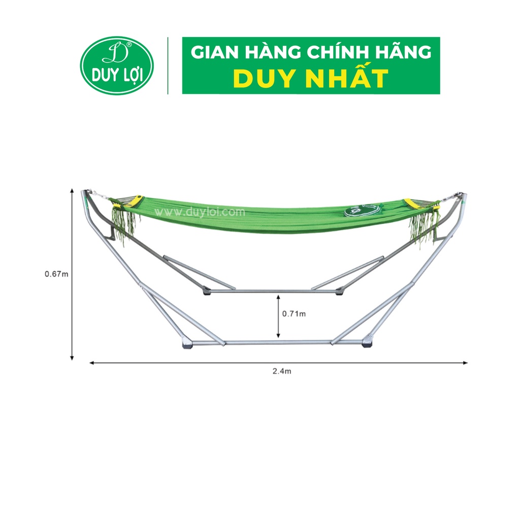 BỘ VÕNG XẾP DUY LỢI THÉP CỠ NHỎ CHO NGƯỜI DƯỚI 1M55 - QUÀ TẶNG 10 MÓC ÁO
