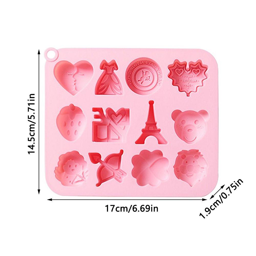 Khuôn Silicone Làm Bánh Hình Trái Tim