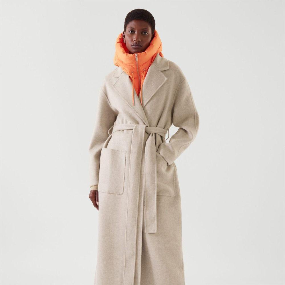 Áo Choàng Cotton Màu Trơn Phối Khóa Kéo Thời Trang Mùa Đông 2022