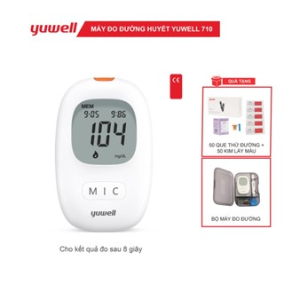 Bộ Máy đo đường huyết Yuwell Accusure 710 Tặng kèm Hộp 50 que thử và 50 kim lấy máu