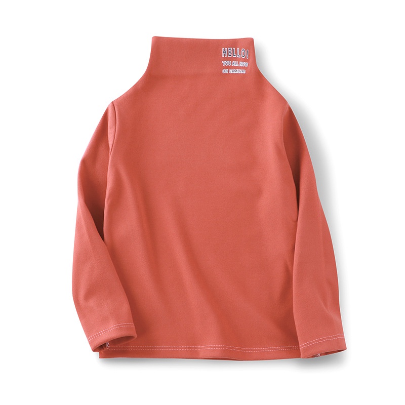 Áo Thun Tay Dài Cổ Cao Bằng Nhung 66-100cm Phong Cách Đức Thời Trang Thu Đông Cho Bé