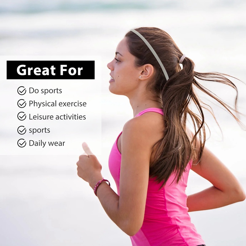Set 4 Băng Đô Thể Thao Dày Dặn Co Giãn Chống Trượt Và Thấm Mồ Hôi Cho Nam Và Nữ