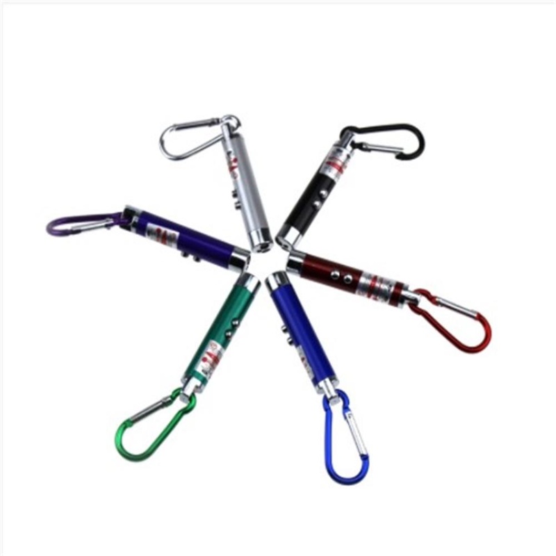 Móc Khóa Đèn Pin LED UV Mini 3 Trong 1 Đa Năng Tiện Dụng