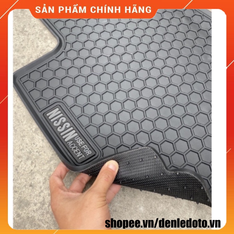 (NISSIN CHÍNH HÃNG) Thảm lót sàn cao su xe Hyundai Accent 2018-2022