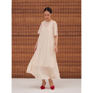 Đầm voan lụa Mauve Rose dress