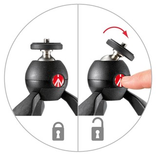 Chân máy ảnh Manfrotto Pixi Mini Tripod Black/Red