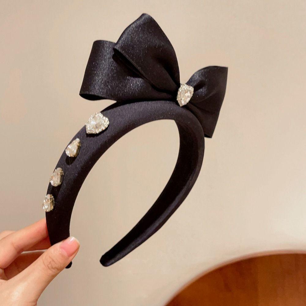 Băng Đô Cài Tóc Đính Nơ Lớn Thời Trang Mùa Thu Phong Cách Hàn Quốc