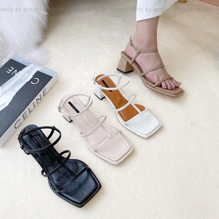 Giày sandal nữ quai chiến binh gót trụ 5 cm thời trang MYSS - SD160