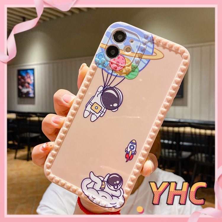 ốp iphone Họa Tiết Trái Tim/Phi Hành Gia Hoạt Hình tương thích iPhone 6s 6splus 7 7plus 8 8plus X XS 11 12 Pro Max Plus Promax-919