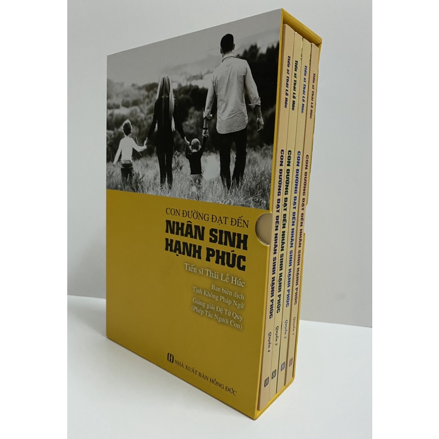 Sách - Con Đường Đạt Đến Nhân Sinh Hạnh Phúc - Hộp Bộ 4 Tập