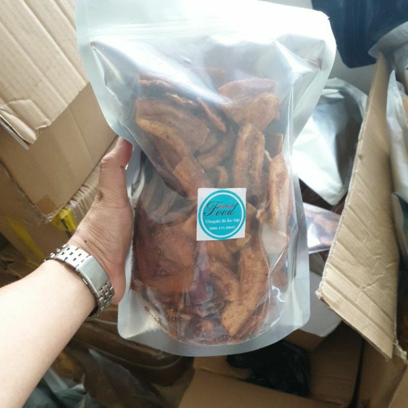 1Kg Chuối Sấy Giòn Đường Mè Loại 1 Ngon Ăn Vặt Văn Phòng