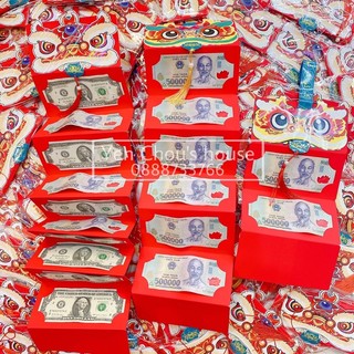 Bao lì xì năm mới gấp gọn mẫu năm mới