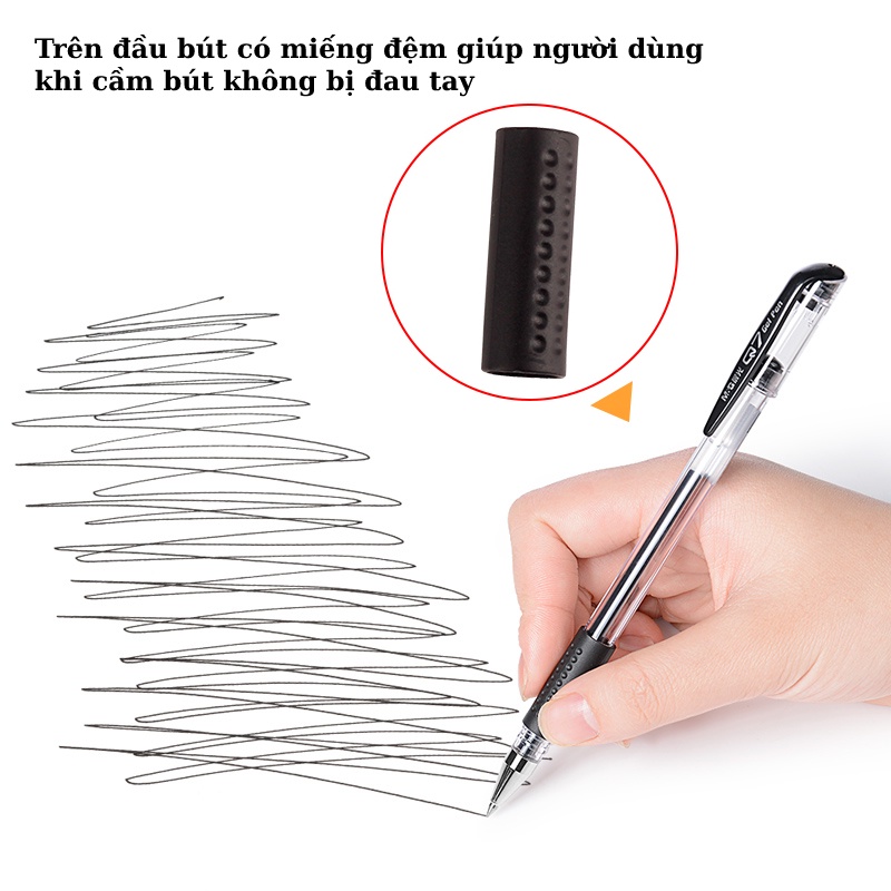 Combo 10 Bút Bi Nước - Êm Tay, Không Lem Mực, Viết Siêu Thích - Giá Rẻ