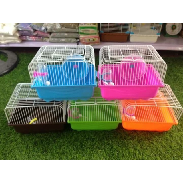 Lồng hamster trung khay cao màu