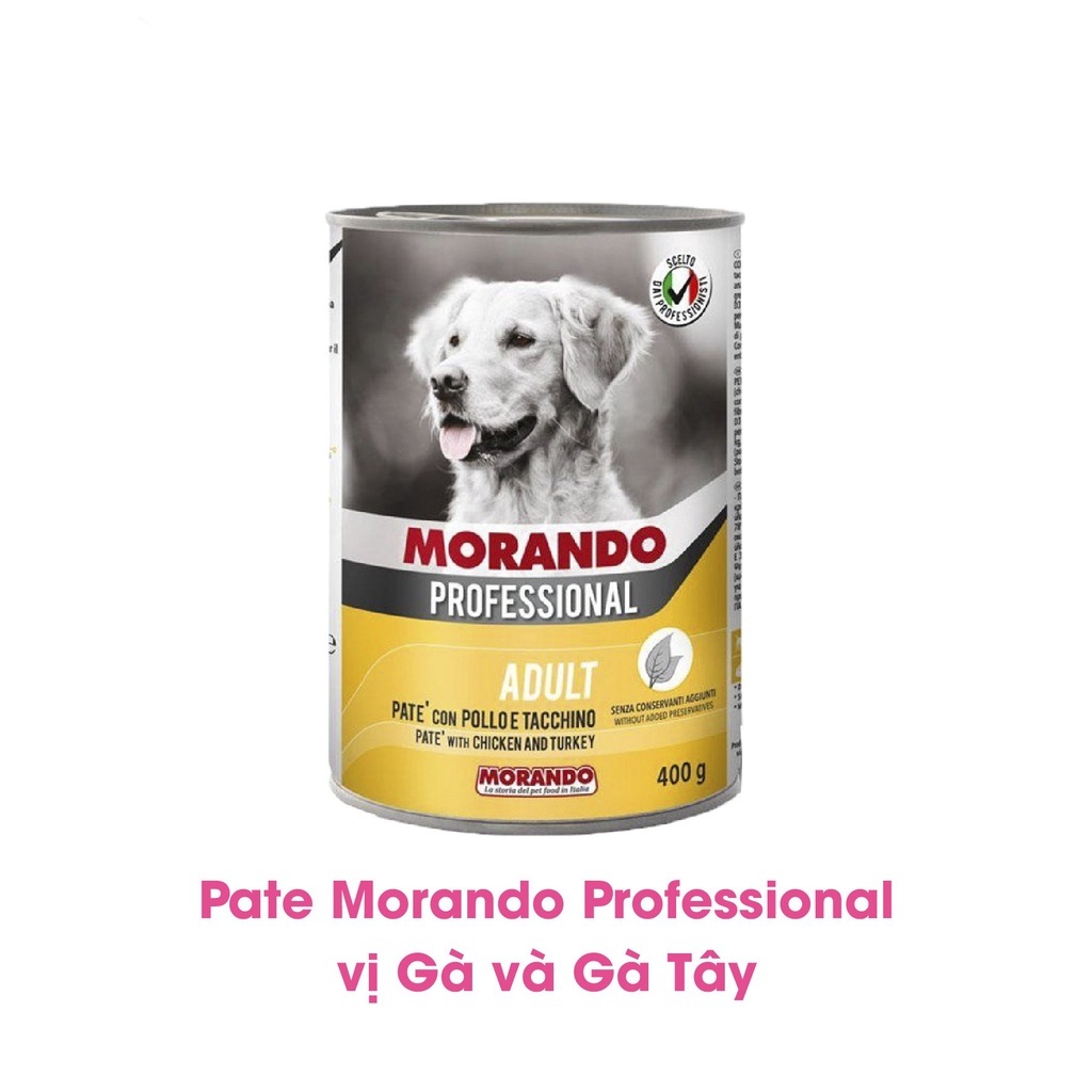 Pate Morando cho chó 4 vị thơm ngon 400gr