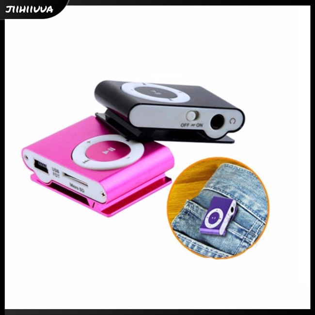 Loa Nghe Nhạc Mp3 Mini Dạng Kẹp Có Dây Cáp Sạc Usb Và Tai Nghe 3.5mm Hỗ Trợ Thẻ Tf