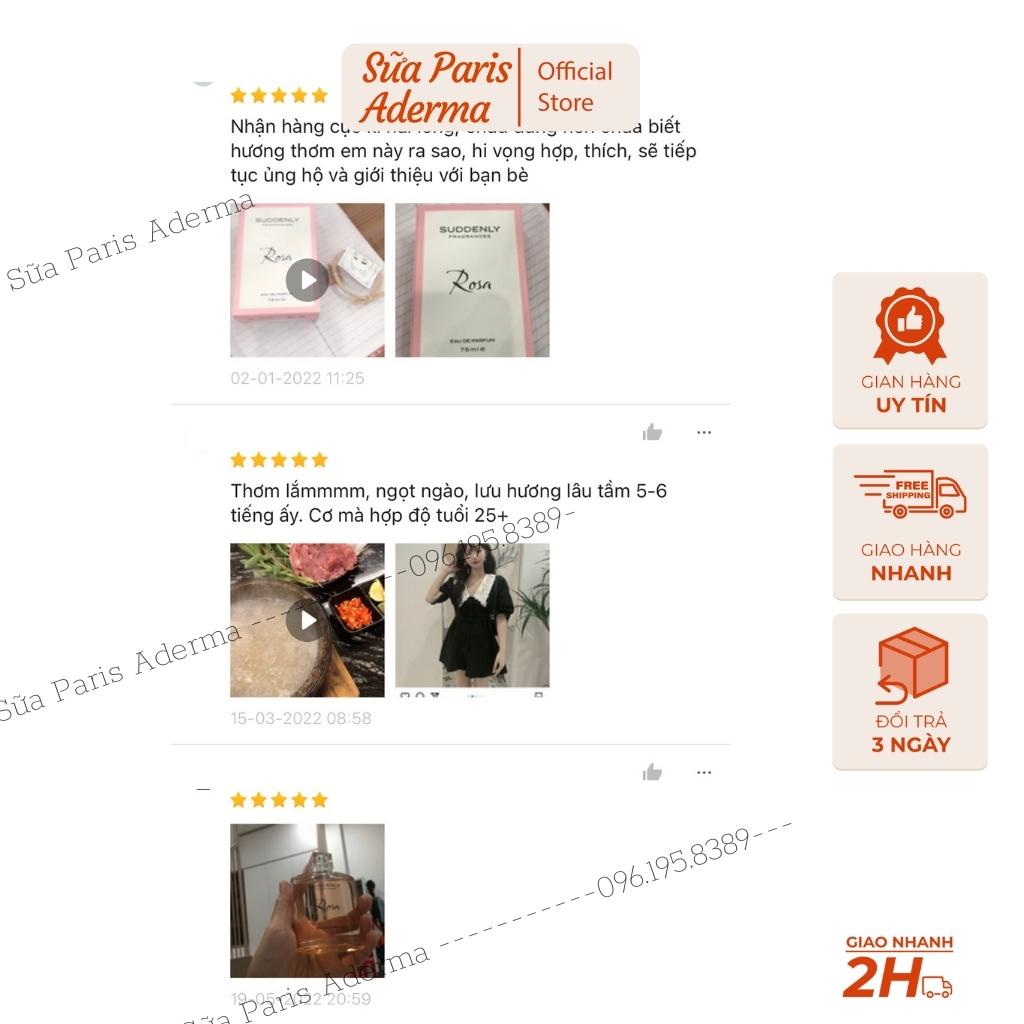 Nước hoa Suddenly Rosa chai 75ml, giúp mọi cô gái đều trở lên quyễn rũ và thu hút hơn_Sữa Paris Aderma