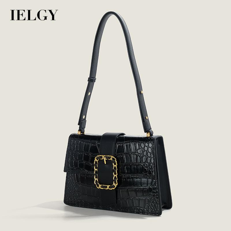 Ielgy Túi Xách Đeo Vai Giả Da Cá Sấu Sức Chứa Lớn Hàng Ngày Cho Nữ