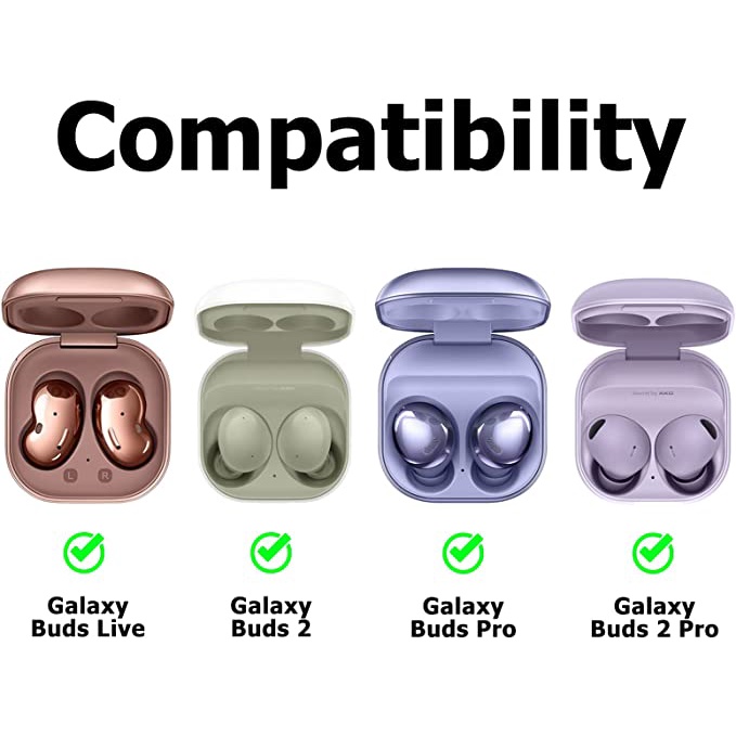 SAMSUNG Ốp Hộp Đựng Tai Nghe Nhét Tai Có Móc Khóa Chống Sốc Cho Galaxy Buds 2 Pro / Galaxy Buds Pro / Galaxy Buds 2