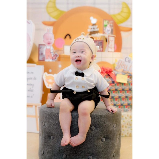 Set đồ hoàng tử cho bé trai chụp hình sinh nhật phong cách Hàn Quốc