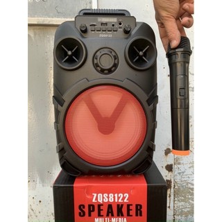 LOA KÉO MINI  BASS  20  TEMEHENG  QS8- 2TẤT 300W  1  MIC   60W