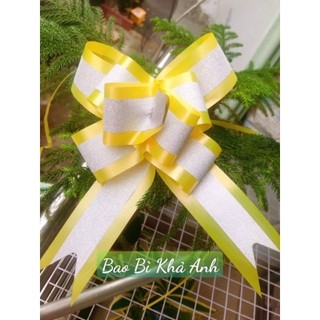 Nơ Rút Trang Trí GIỎ QUÀ TẾT MẪU MỚI 2024  bản rộng 5 cm Giá Sỉ - Gói Quà Tết,Gấu Bông, Hộp Quà - 🌺Bao Bì Khả Anh🌺
