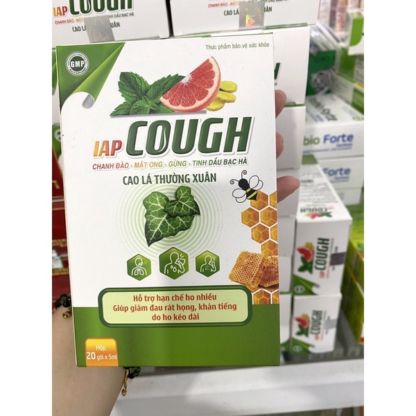 Siro Iap Cough giảm ho rát họng hộp 20 gói