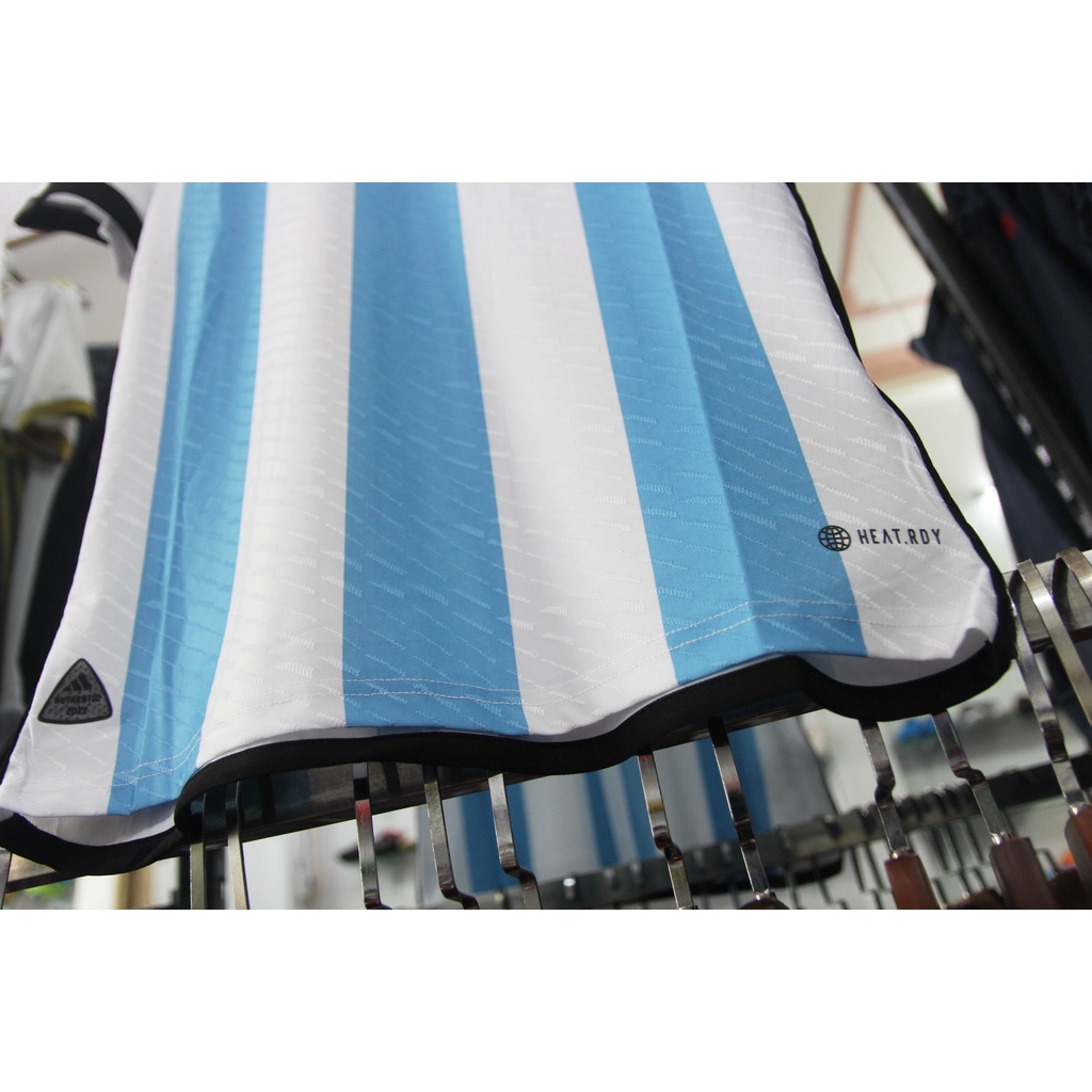 Bộ quần áo bóng đá Đt Argentina mùa WC 22/23 - Bản Player hàng Thái - Argentina Trắng Xanh sân nhà