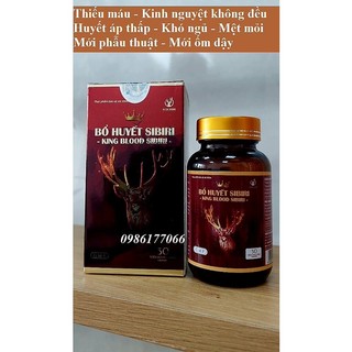 Viên bổ huyết king blood sibiri - bổ huyết, điều kinh, tái tạo hồng cầu