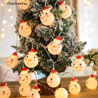 Dây đèn led 1.5m 10 bóng hình ông già noel / người tuyết trang trí cây thông giáng sinh