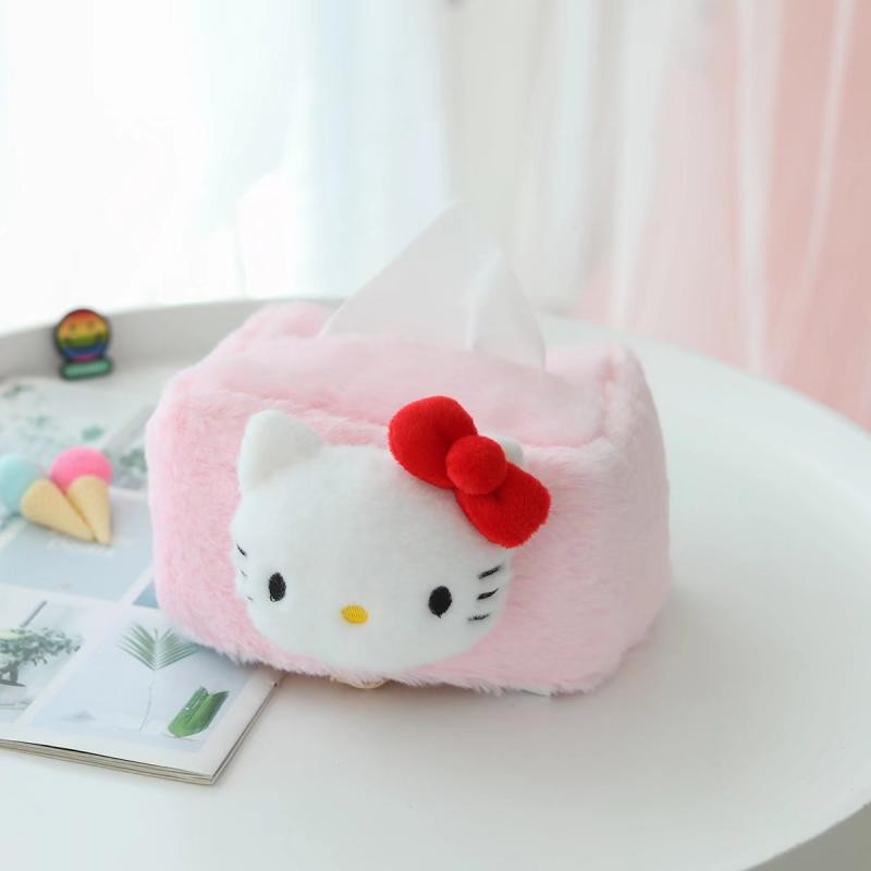 Hộp Đựng Khăn Giấy Hình Thú Nhồi Bông Đáng Yêu Giá Đỡ