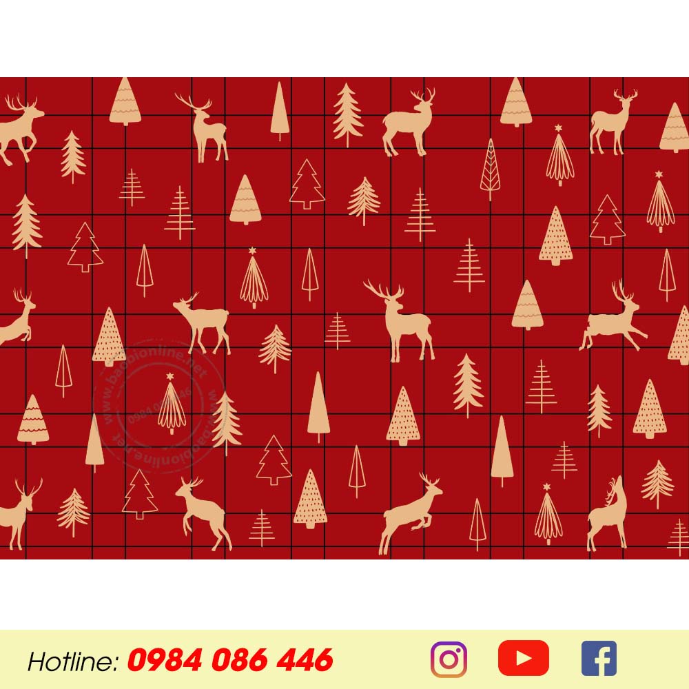 GIẤY GÓI QUÀ NGẪU NHIÊN MÀU SẮC | GIẤY GÓI QUÀ MANG HỌA TIẾT NOEL - BAOBIONLINE