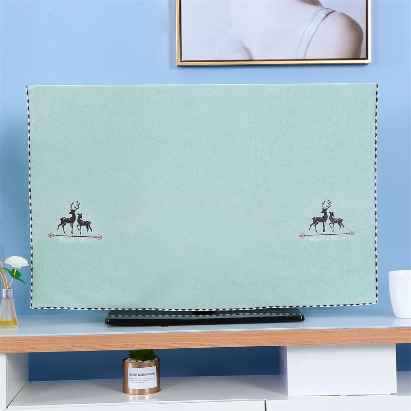Vỏ Bọc TV LCD 65 / 70 / 75 / Inch Bằng Vải Chenille Chống Bụi Trang Trí Nhà Cửa
