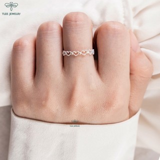 Nhẫn bạc nữ TLEE tim Empty heart mini TLEE JEWELRY A0240