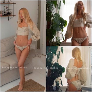 Lilia Set - bộ bikini linen thun