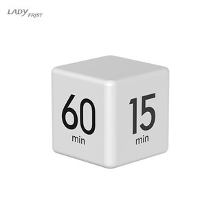 [ FAST SHIPPING ]Cube Timer Countdown Reminder Time Management Black/White Student Study Timers 15-20-30-60