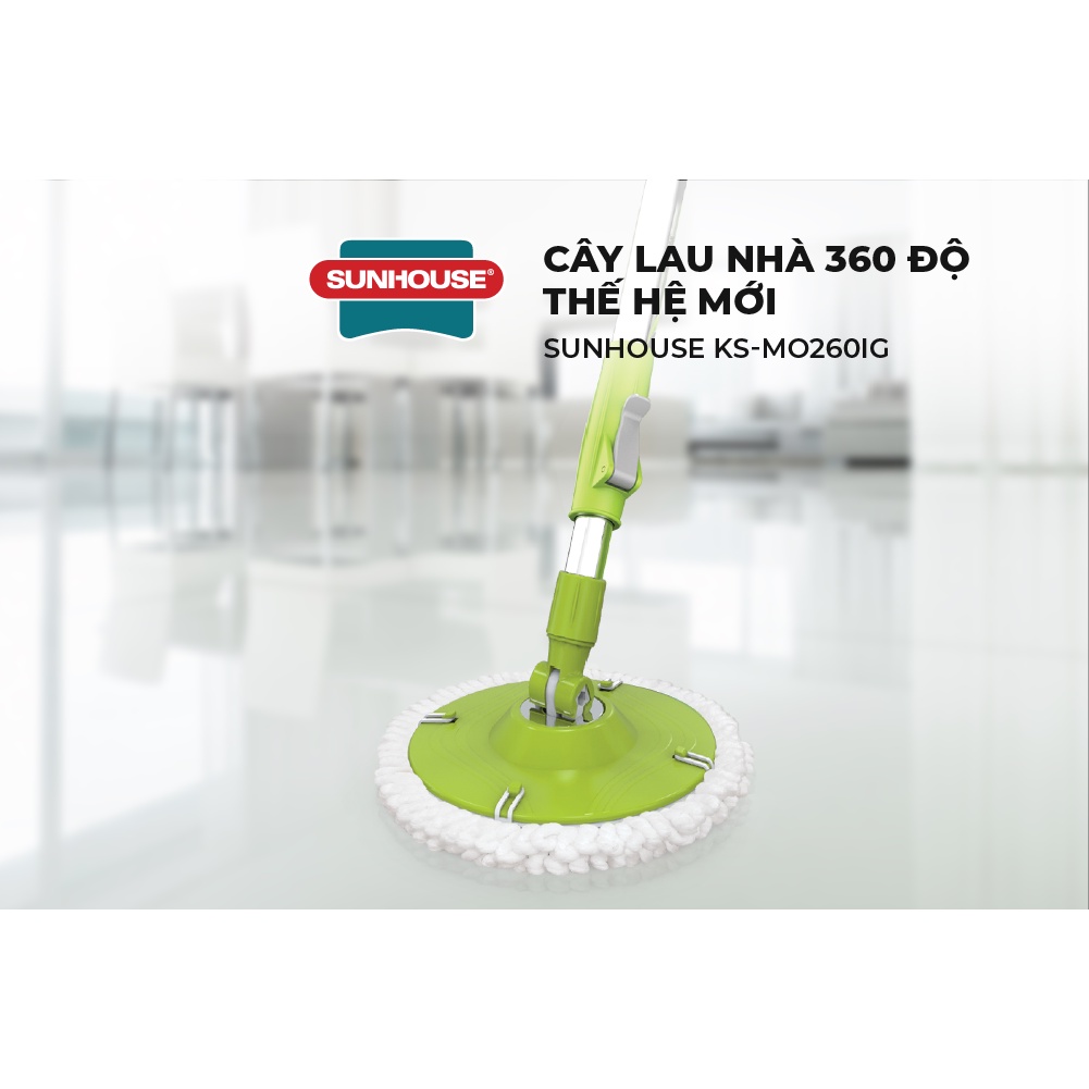 Cây lau nhà xoay 360 độ SUNHOUSE thế hệ mới KS-MO260IG