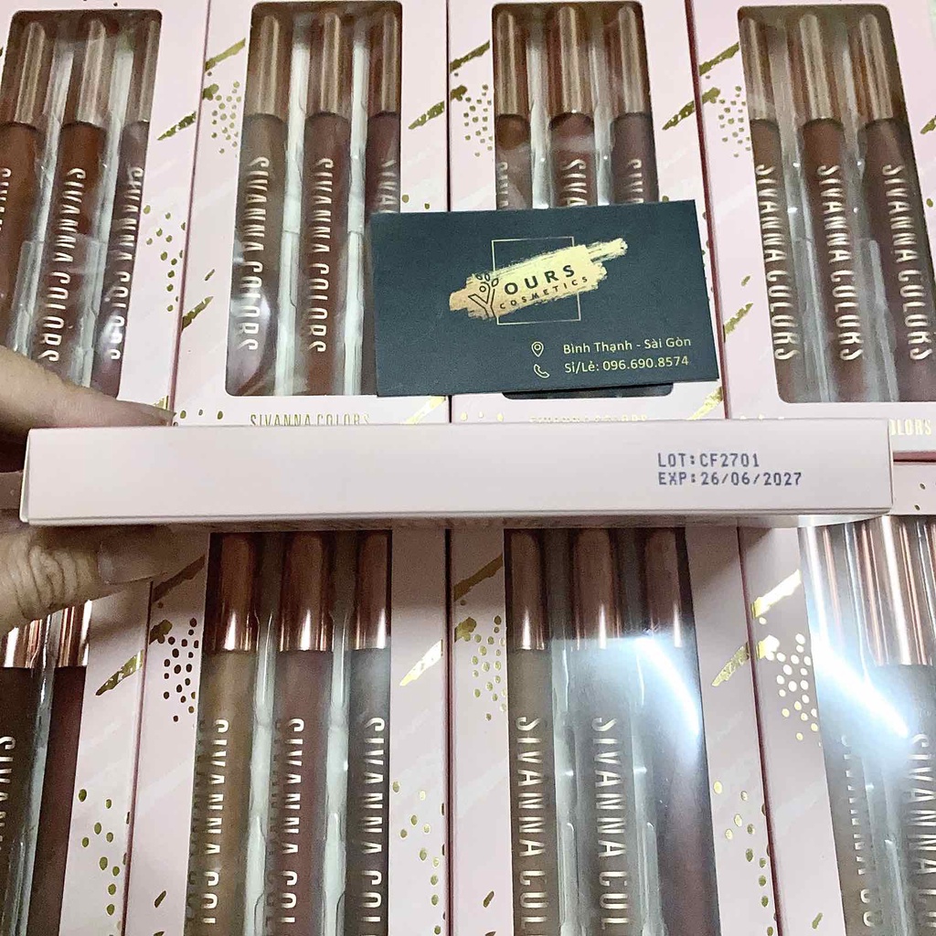 Set 3 Cây Son Kem Lì Sivanna Blurring Intense HF5077