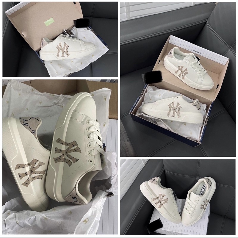 Giày MLB Sneaker Cổ Thấp Chunky Classic logo Yankee.s - Unisex Thương Hiệu Hàn Quốc Chính Hãng,SHOELAB