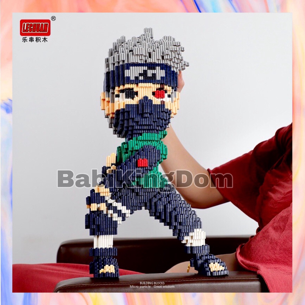 48 Mẫu Đồ chơi xếp hình Naruto, PiKachu, Doreamon, Lufi , lắp ráp các nhân vật hoạt hình, mô hình trong game