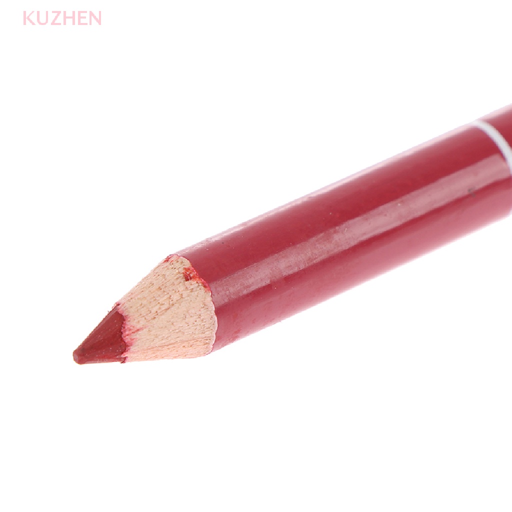 KUZHEN 1 Chì Kẻ Viền Môi KUZHEN Chống Nước Lâu Phai Thiết Kế Vỏ Son Bằng Gỗ Đẹp Mắt