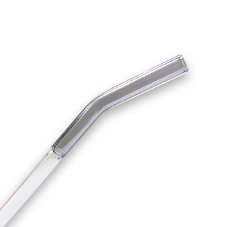 Ống hút thuỷ tinh 2 màu 20cm  đường kính 8mm loại dày