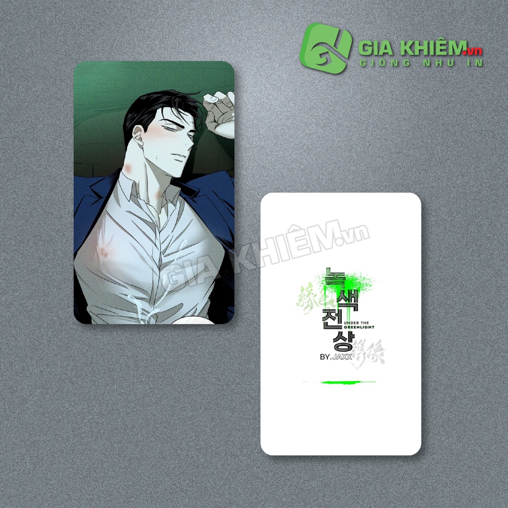 Card bo góc giấy truyện UNDER THE GREEN LIGHT