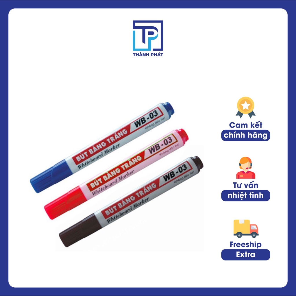 Bút Lông Viết Bảng Thiên Long WB-03, Bút Dạ, Bút Viết Bảng Trắng - Văn Phòng Phẩm Thành Phát