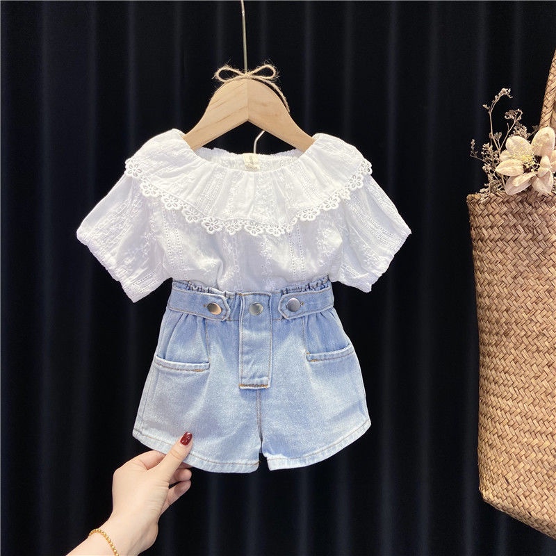 Áo Thun Tay Ngắn Thời Trang Mùa Hè Cho Bé Gái 1-7 Tuổi