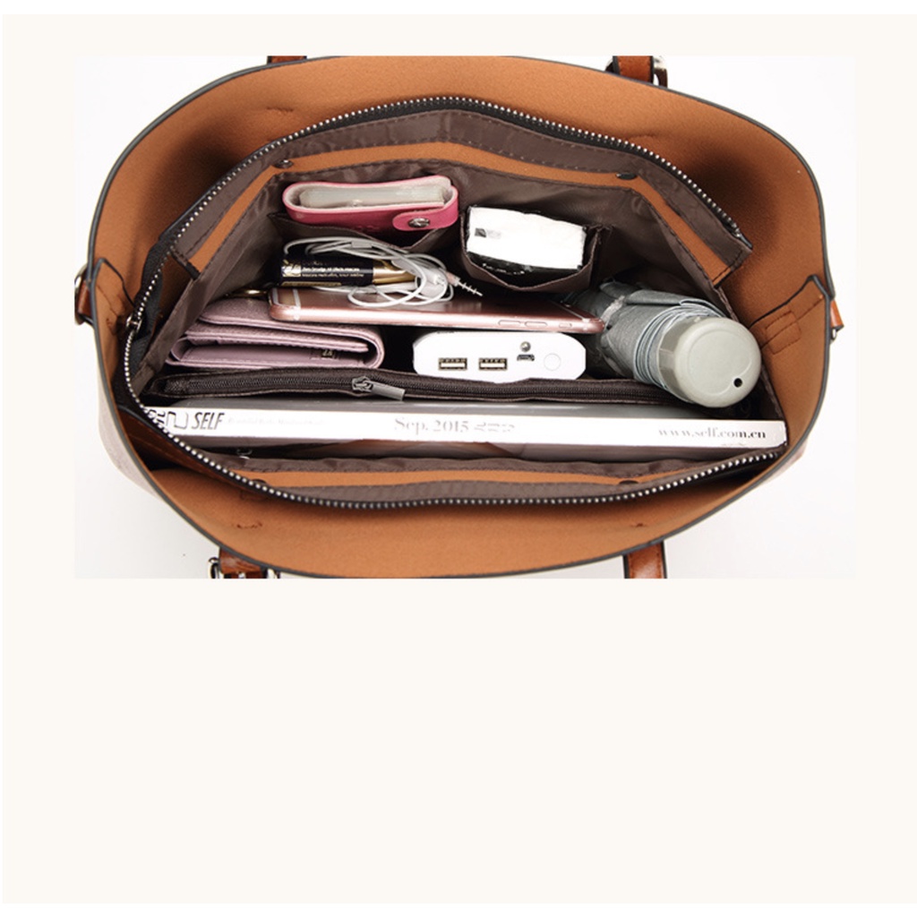 Túi xách nữ công sở CHIC & CHEAP -DERMO M4  thời trang đưng vừa tờ A4