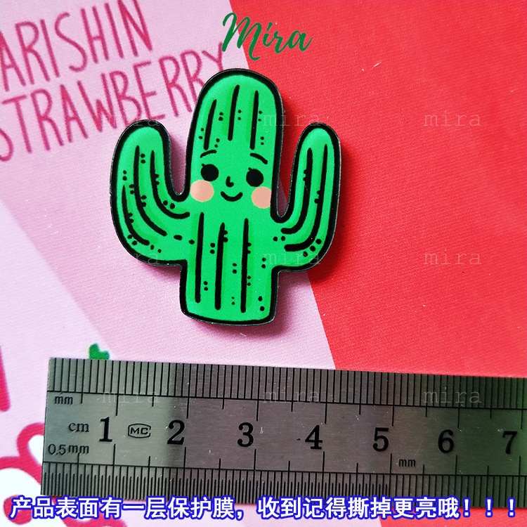 Ghim Cài Icon Cây Xương Rồng, Huy Hiệu Acrylic, Pin Cài Áo, Trâm Balo Đi Học Cực Cute MIRA-GC00837