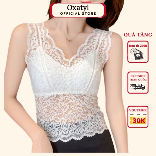 Áo Bra 2 Dây Oxatyl Croptop Viền Ren Hoa Thoáng Mát, Mềm Mịn M237