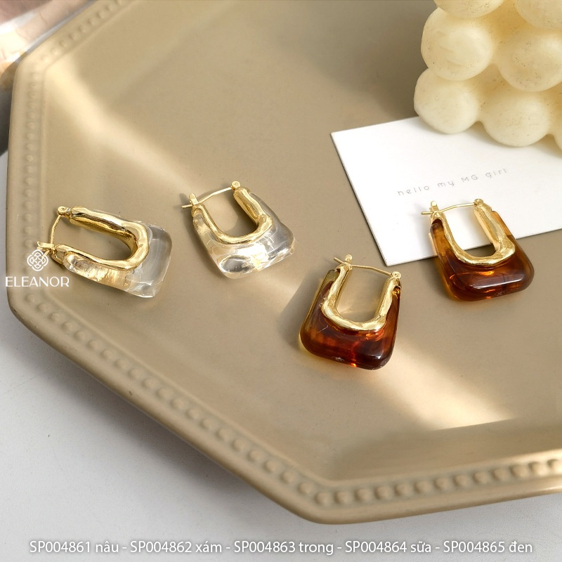 Bông tai nữ Eleanor Accessories nhiều màu phong cách cá tính phụ kiện trang sức basic